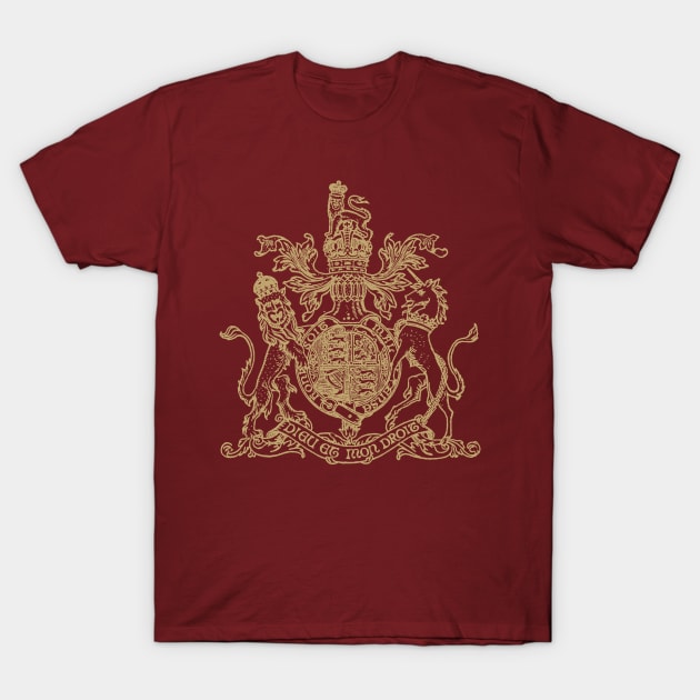 Coat of Arms of the United Kingdom T-Shirt by MindsparkCreative